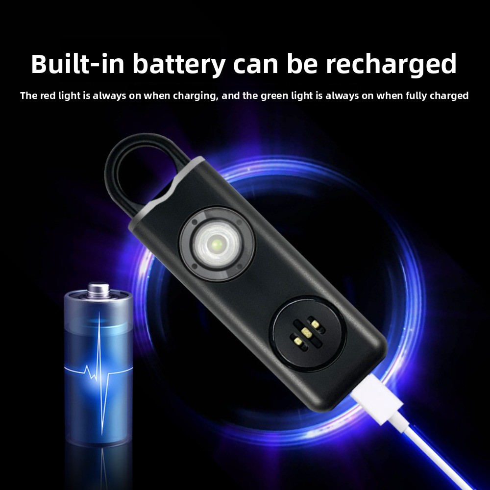 Personal Alarm Keychain - 130 High DB Safe Sound Personal