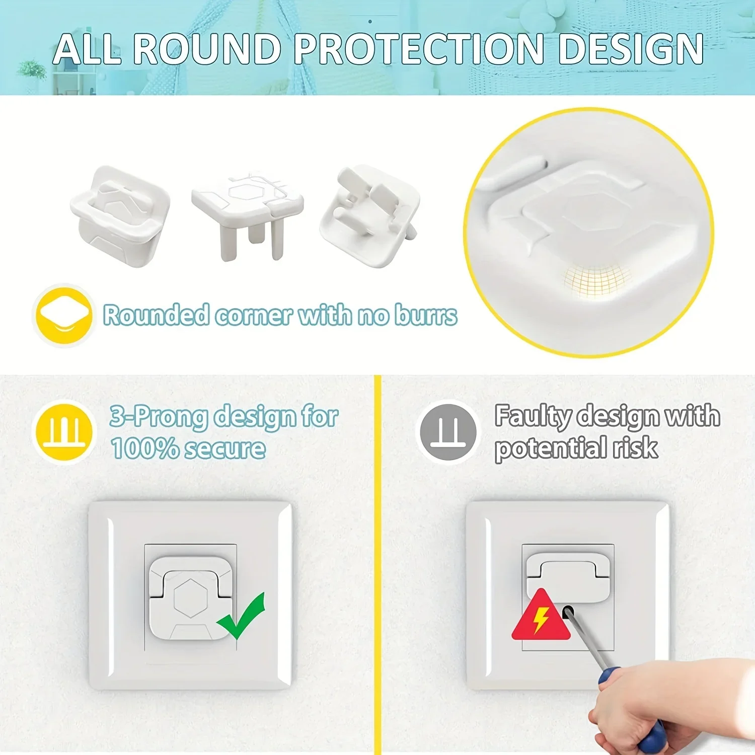 1/3/5/10/20Pcs Baby Safety Out - Outlet Cover Baby ulasan dan harga