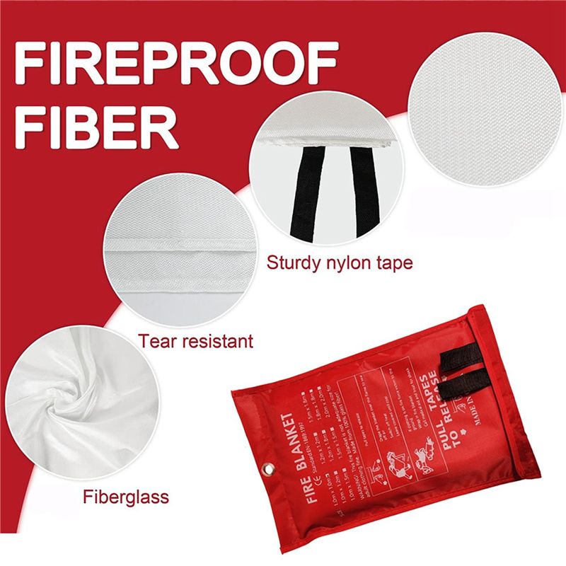 B48B-8PCS Emergency Fire Blank - Fire Blanket Kitchen ulasan dan harga
