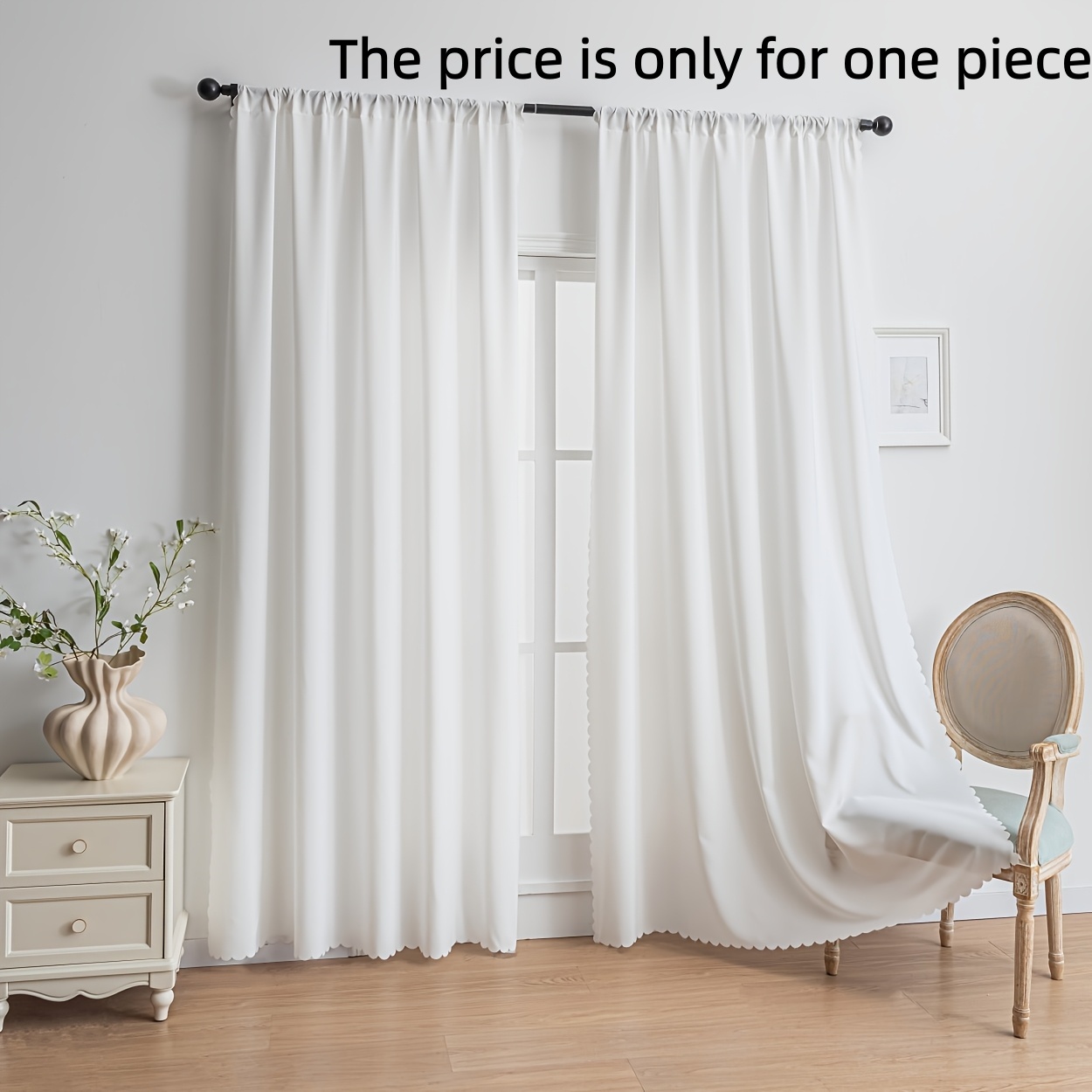1pc Sheer Curtain, Non-Transpa - Window Lock Bar ulasan dan harga