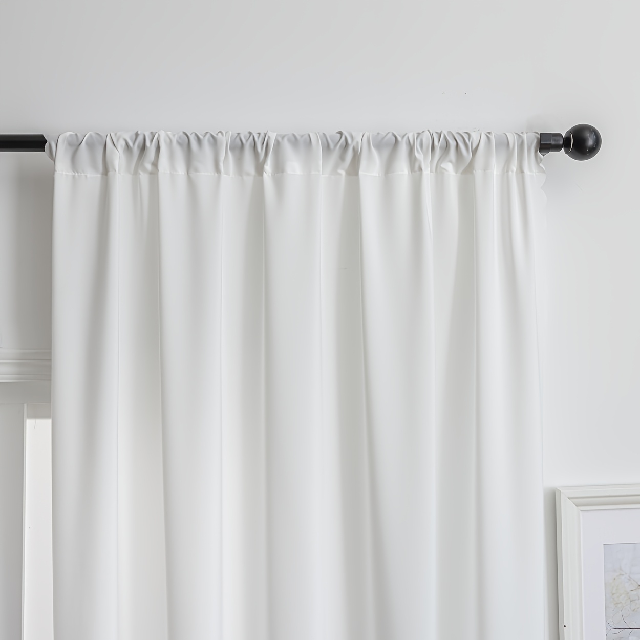 1pc Sheer Curtain, Non-Transpa - Window Lock Bar ulasan dan harga
