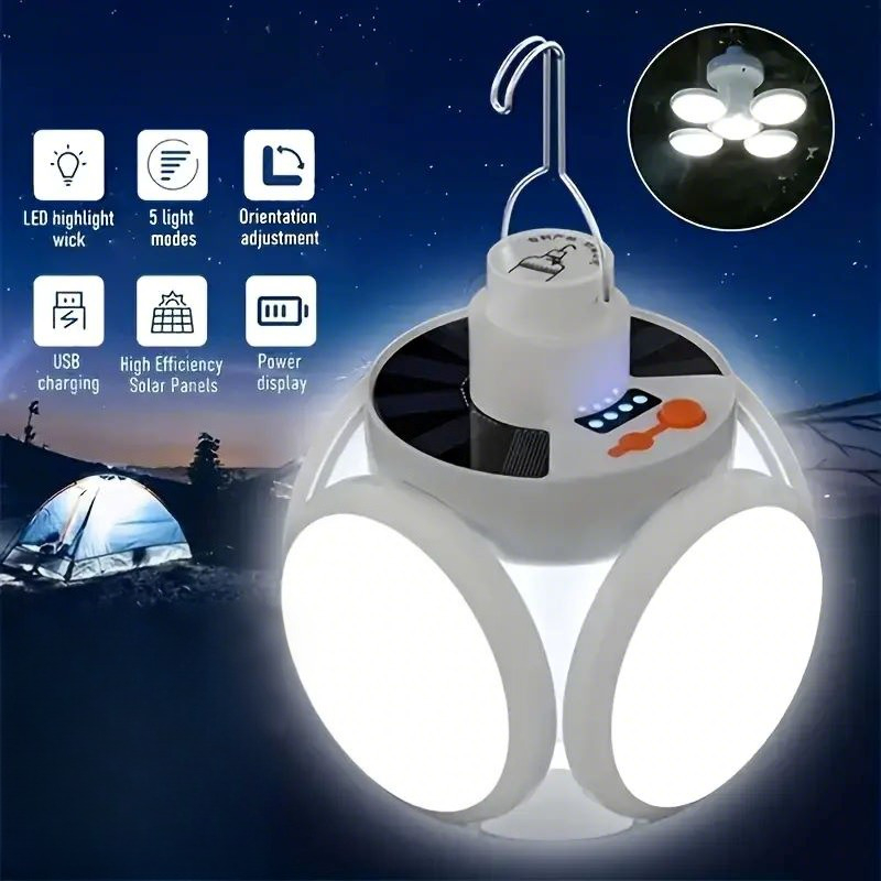 Solar Charging Light with Hook - Power Outage Light ulasan dan harga